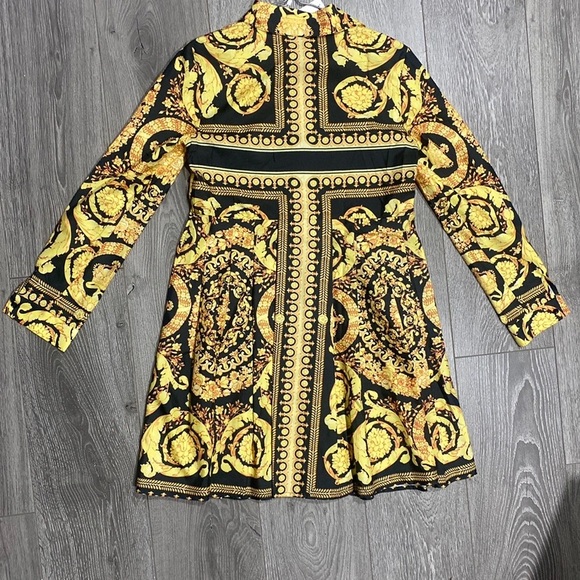 Glamaker Yellow & Black Dress - Picture 4 of 5